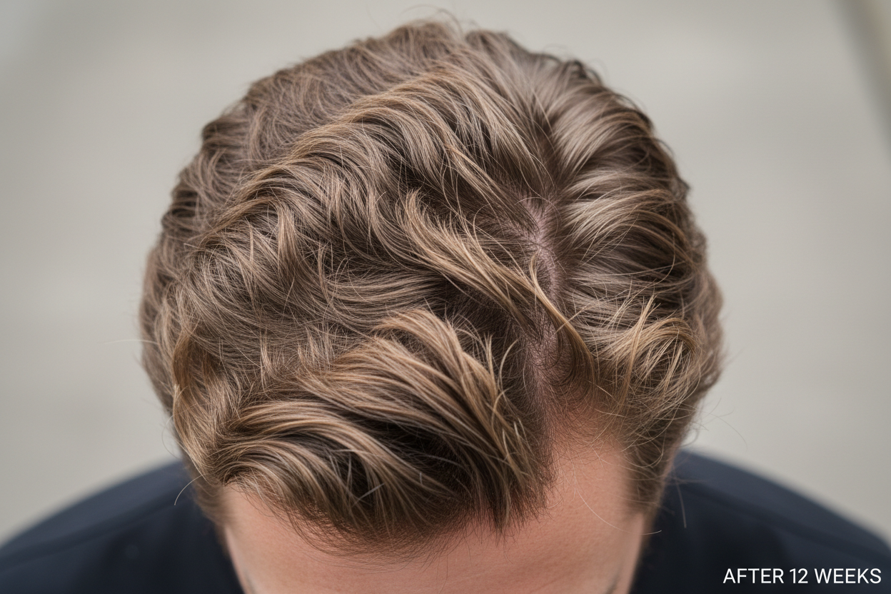 After - Same person with regrowth