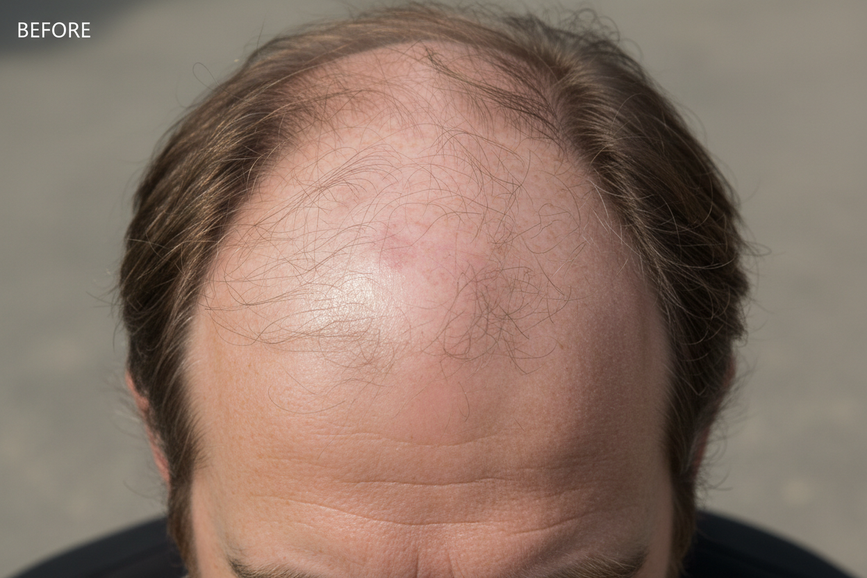 Before - Same person thinning